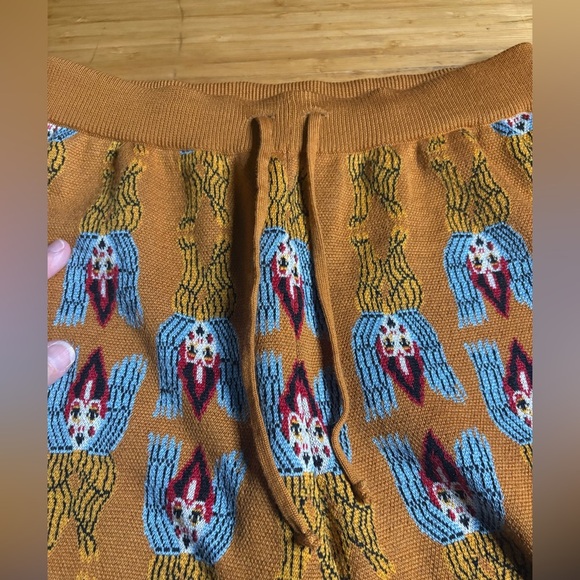 EUC La Double J- Brushed Wool Amorpha Jacquard Pants. Size M - Picture 8 of 10